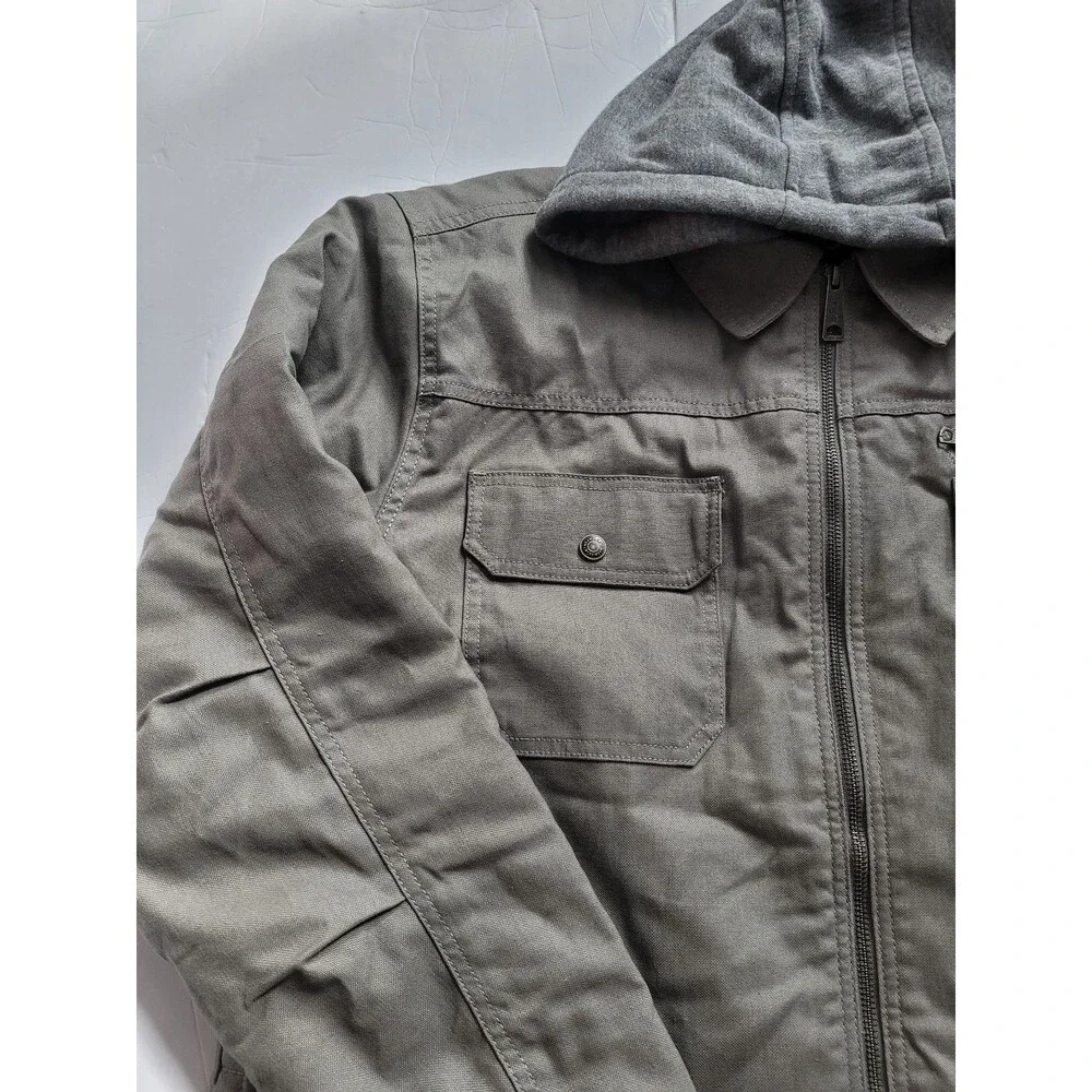 Wrangler Green/Grey Hooded Jacket – Size XL